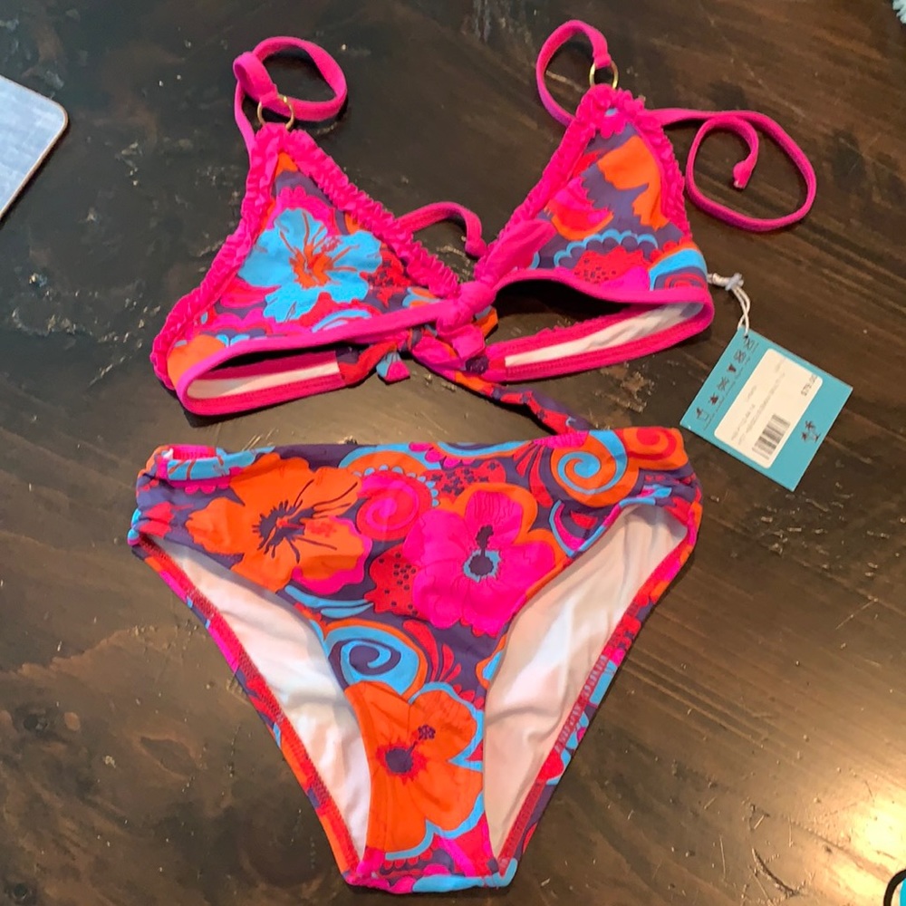 Floral Letarte girls bikini. Runs small